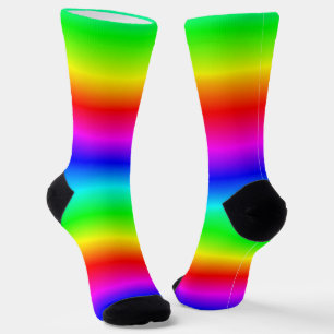 Rainbow Gradient Pattern Socken