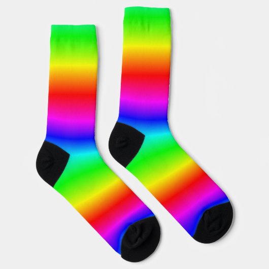 Rainbow Gradient Pattern Socken (Rechts)