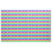 Rainbow Gradient Peace Sign und Konturen Muster Stoff (Fat Quarter (45,7 x 55,9 cm))