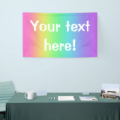 Rainbow Gradient Personalisiert Party Banner (Messeveranstaltung)