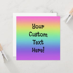 Rainbow Gradient Personalisierte Grußkarte