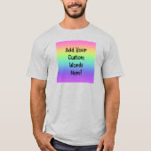 Rainbow Gradient Personalisierter T - Shirt (Vorderseite)