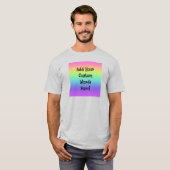 Rainbow Gradient Personalisierter T - Shirt (Vorne ganz)
