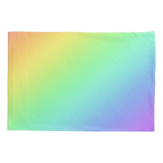 Rainbow Gradient Pillowcases Kissenbezug (Rückseite-Links)