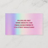Rainbow Gradient | Polnischer Nagellack Visitenkarte (Rückseite)