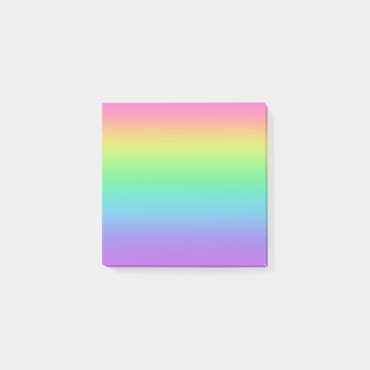 Rainbow Gradient Post-it Klebezettel (Vorderseite)