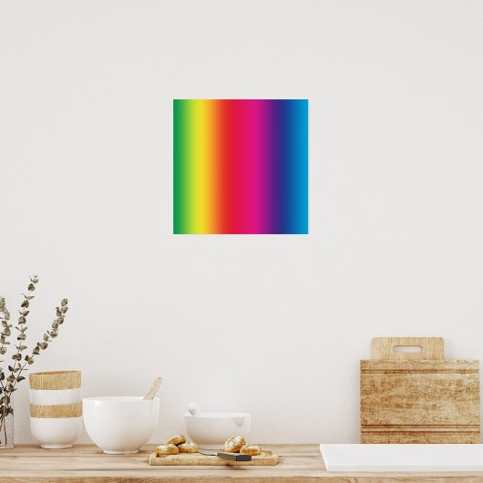 Rainbow Gradient Poster (Küche)
