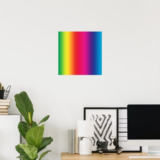 Rainbow Gradient Poster (Heimbüro)