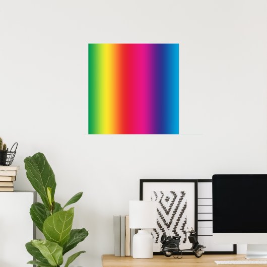 Rainbow Gradient Poster (Heimbüro)