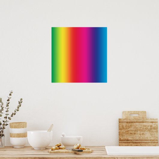 Rainbow Gradient Poster (Küche)