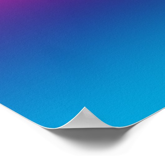 Rainbow Gradient Poster (Ecke)