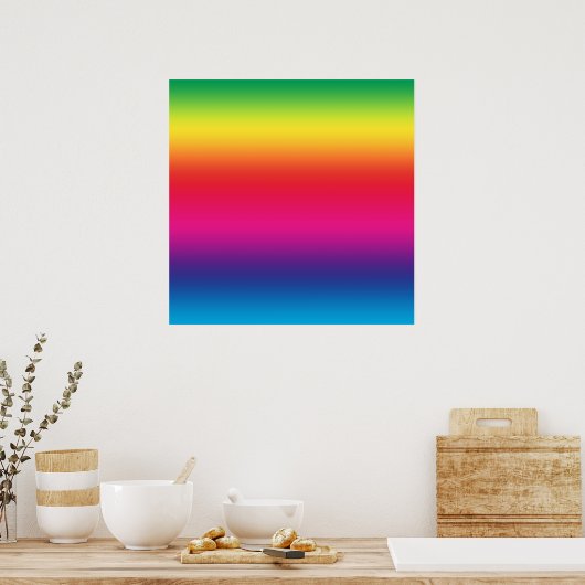 Rainbow Gradient Poster (Küche)