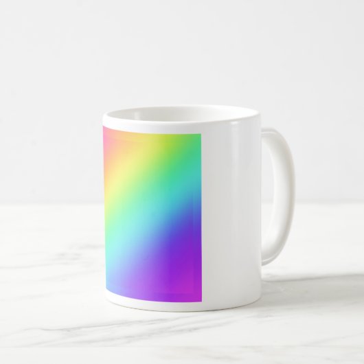 Rainbow Gradient Pride Womans T - Shirt Kaffeetasse (VorderseiteRechts)