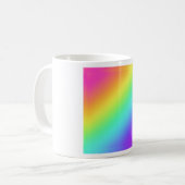 Rainbow Gradient Pride Womans T - Shirt Kaffeetasse (Vorderseite Links)