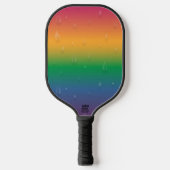 Rainbow Gradient Raindrops Pickleball Schläger (Vorderseite)