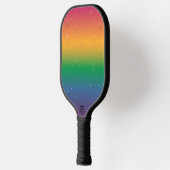 Rainbow Gradient Raindrops Pickleball Schläger (Links)
