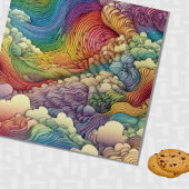 Rainbow Gradient Ripples Puzzle