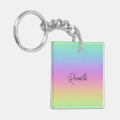 Rainbow Gradient Schlüsselanhänger (Vorderseite links)