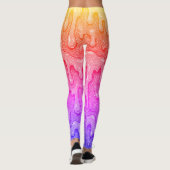 Rainbow Gradient Slime Tropfen Leggings (Rückseite)