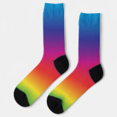 Rainbow Gradient Socken (Linkes Detail)