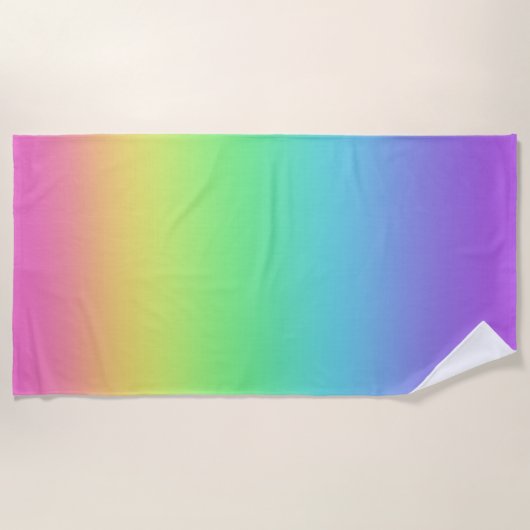 Rainbow Gradient Strandtuch (Vorderseite)