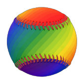 Rainbow Gradient Strichen Baseball (Rückseite)
