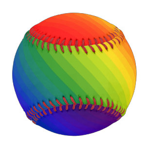 Rainbow Gradient Strichen Baseball