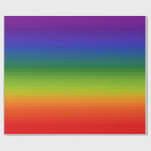 Rainbow Gradient Strichen Geschenkpapier (Flach)