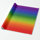 Rainbow Gradient Strichen Geschenkpapier (Ungerollt)