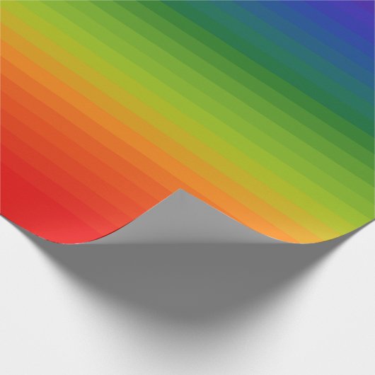 Rainbow Gradient Strichen Geschenkpapier (Ecke)