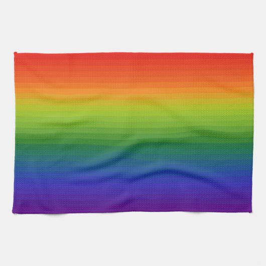 Rainbow Gradient Strichen Geschirrtuch (Horizontal)