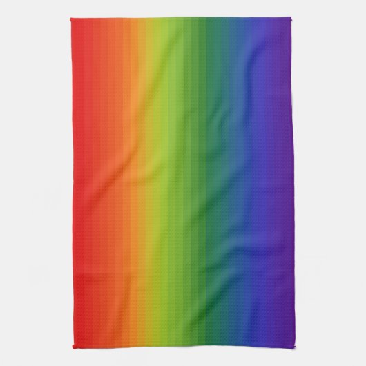 Rainbow Gradient Strichen Geschirrtuch (Vertikal)