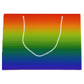 Rainbow Gradient Strichen Große Geschenktüte (Vorderseite)