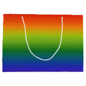 Rainbow Gradient Strichen Große Geschenktüte (Rückseite)