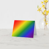 Rainbow Gradient Strichen Karte (Gelbe Blume)