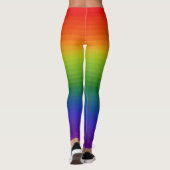 Rainbow Gradient Strichen Leggings (Rückseite)