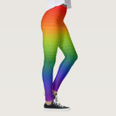 Rainbow Gradient Strichen Leggings (Rechts)