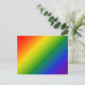Rainbow Gradient Strichen Postkarte (Stehend Vorderseite)
