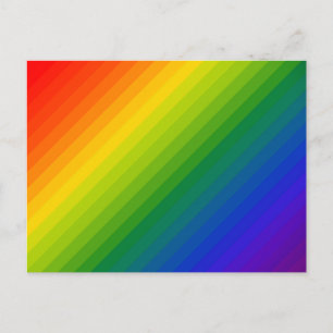 Rainbow Gradient Strichen Postkarte