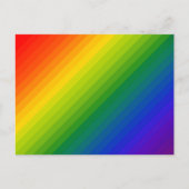 Rainbow Gradient Strichen Postkarte (Vorderseite)