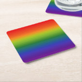 Rainbow Gradient Strichen Rechteckiger Pappuntersetzer (angewinkelt)