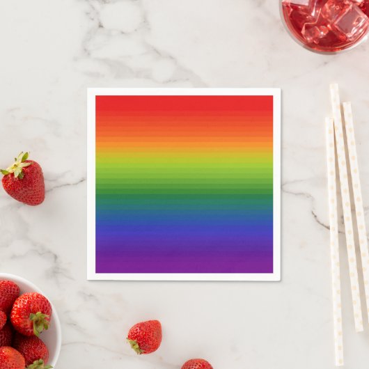 Rainbow Gradient Strichen Serviette (Beispiel)