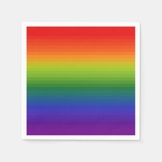 Rainbow Gradient Strichen Serviette (Vorderseite)
