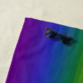 Rainbow Gradient Strichen Strandtuch (Beispiel)