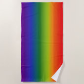 Rainbow Gradient Strichen Strandtuch (Vorderseite)