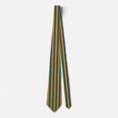 Rainbow Gradient Stripes Krawatte (Vorderseite)