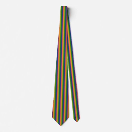 Rainbow Gradient Stripes Krawatte (Vorderseite)