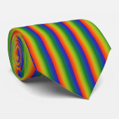 Rainbow Gradient Stripes Krawatte (Gerollt)