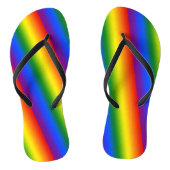 Rainbow Gradient Strips Badesandalen (Fußbett)