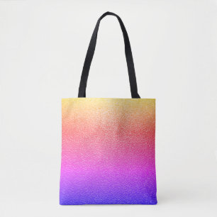 Rainbow Gradient Texted Look Modernes Tasche